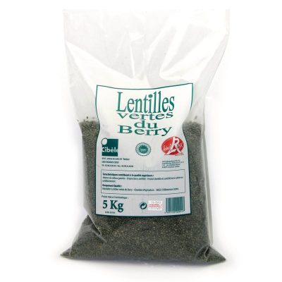 Grønne linser Berry Label Rouge - 5 kg.